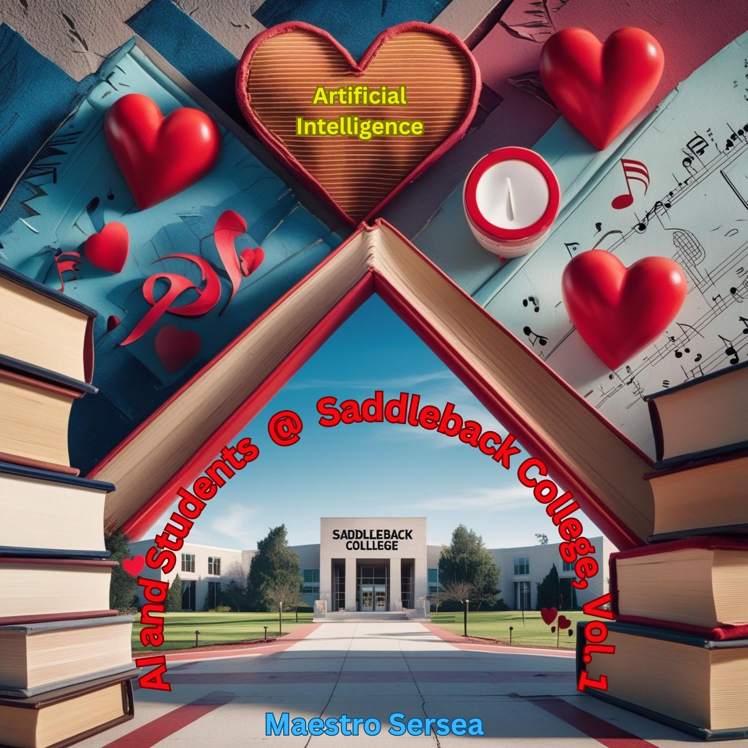 Inclusive Album Cover AI and Students at Saddleback College