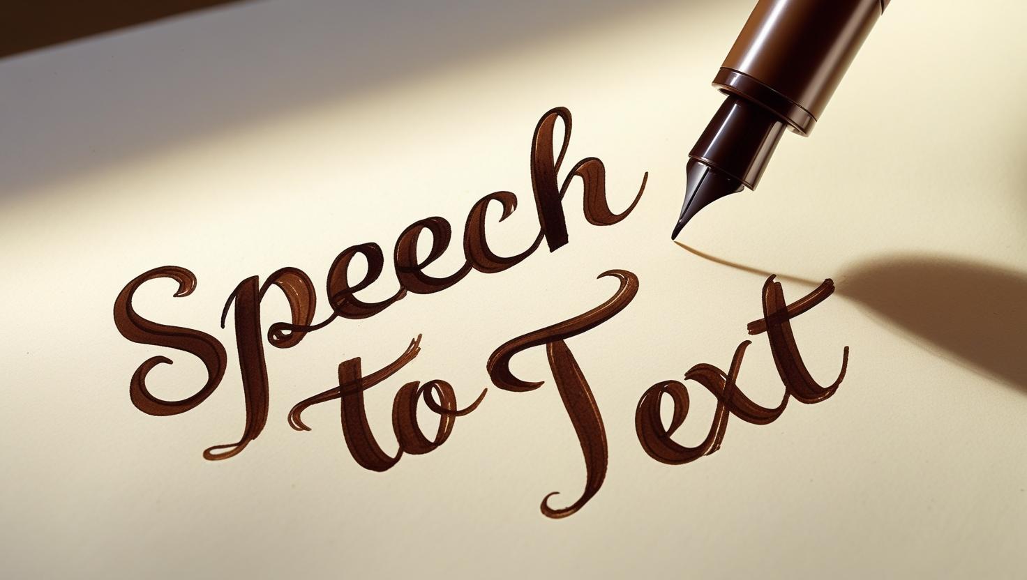 handwritten text _Speech to Text_