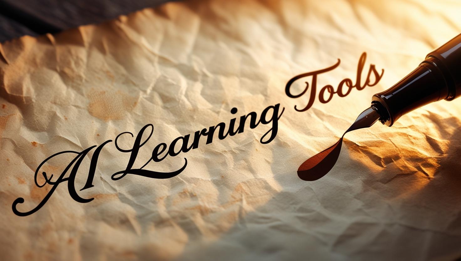 handwritten text_ _AI Learning Tools_
