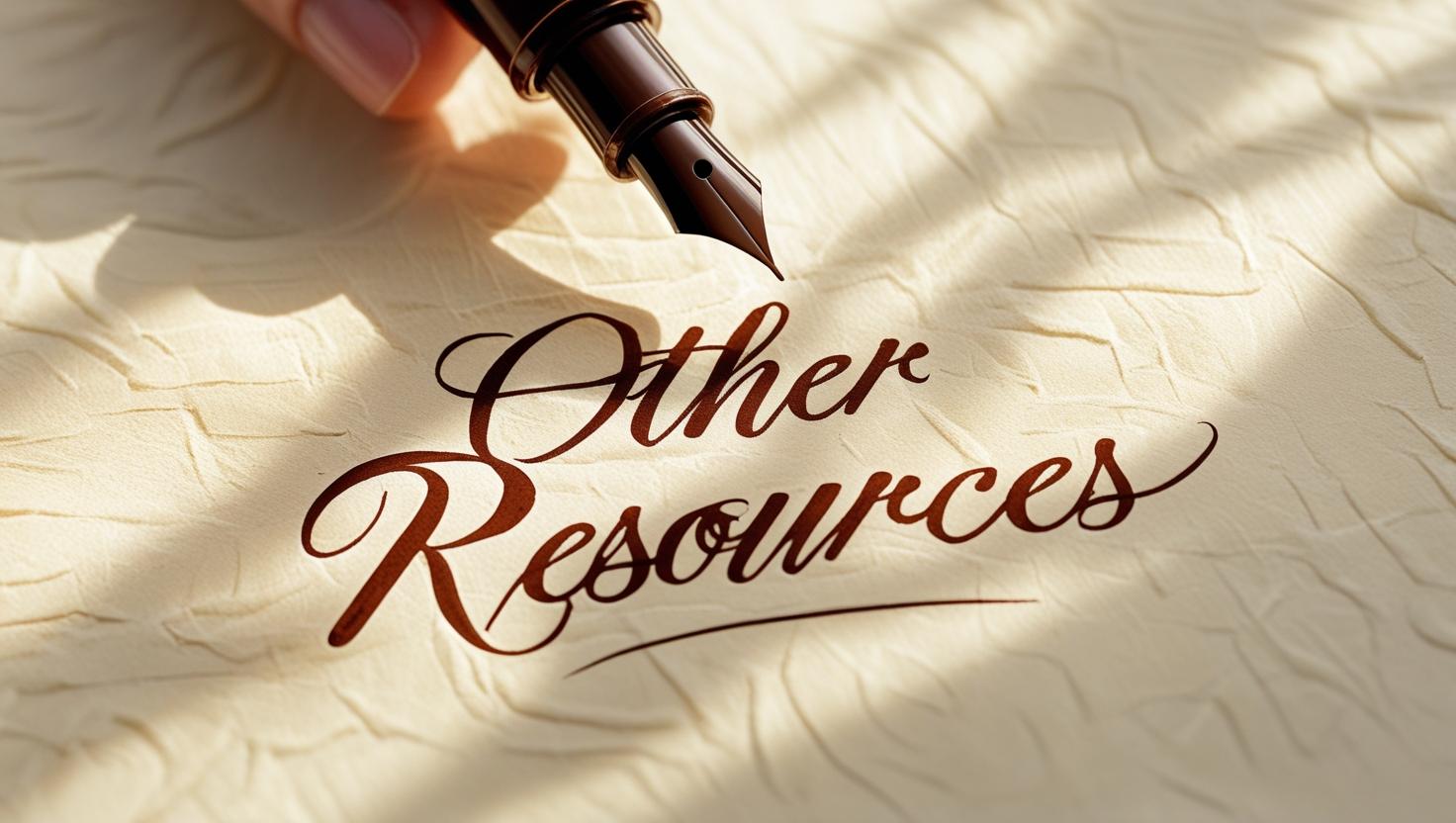 handwritten text_ _Other Resources_