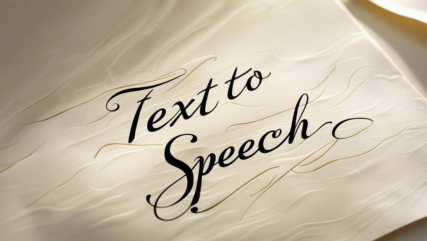handwritten text_ _Text to Speech_