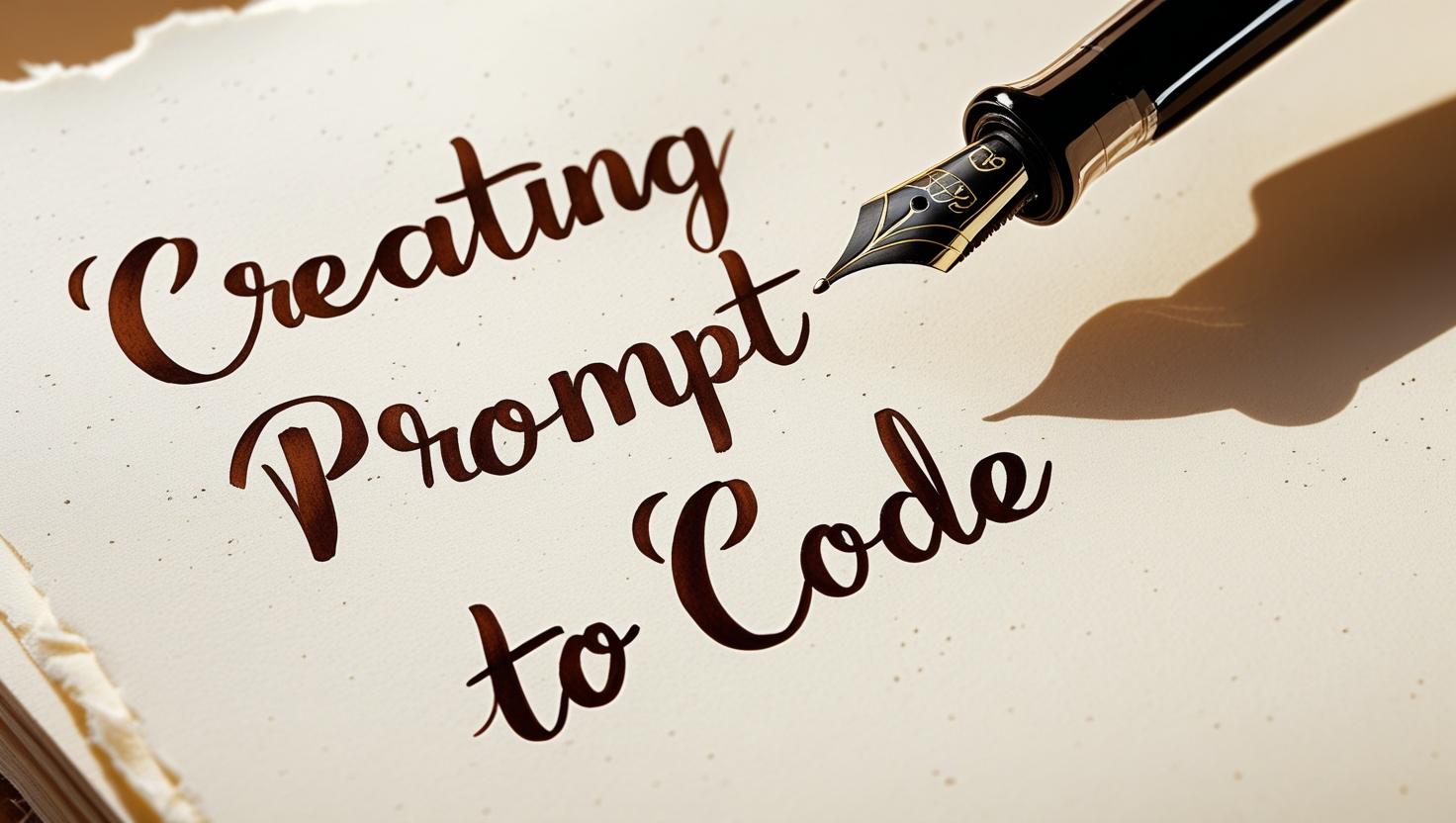 handwritten text_ _creating prompt to code_